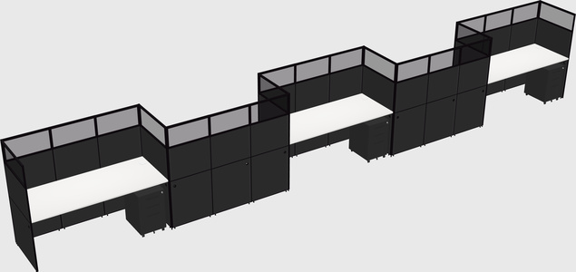 Rectangular cubicles