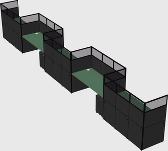 Rectangular cubicles