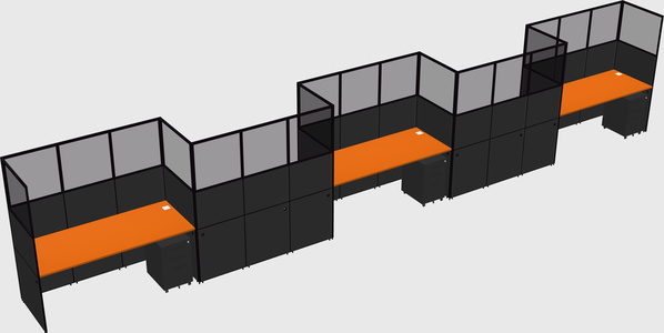Rectangular cubicles