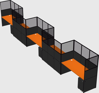 Rectangular cubicles