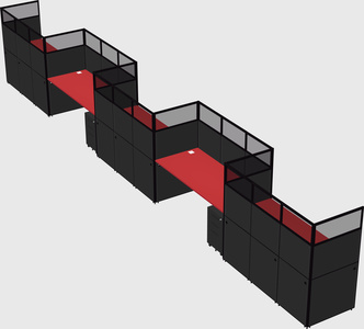 Rectangular cubicles