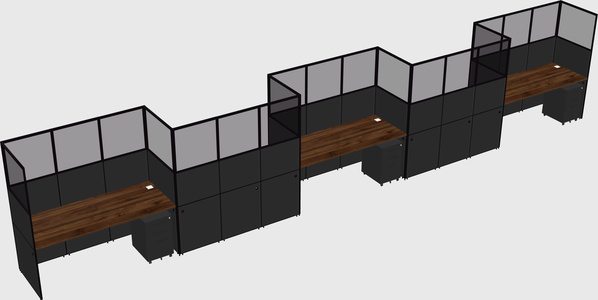 Rectangular cubicles