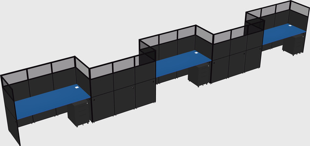 Rectangular cubicles
