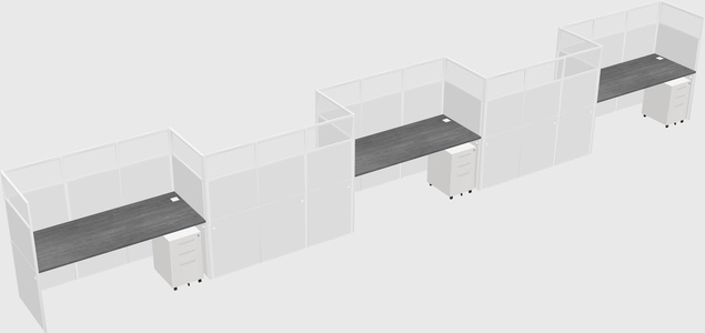 Rectangular cubicles