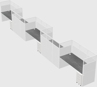 Rectangular cubicles