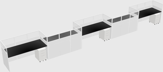 Rectangular cubicles