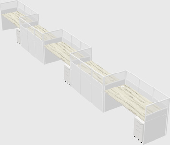 Rectangular cubicles