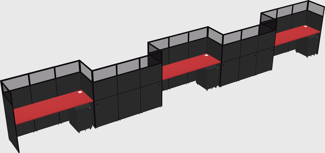 Rectangular cubicles
