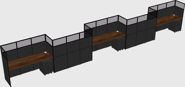 Rectangular cubicles