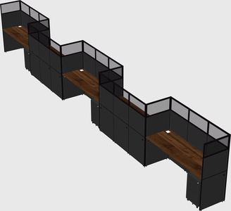 Rectangular cubicles