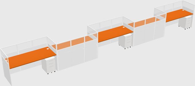 Rectangular cubicles