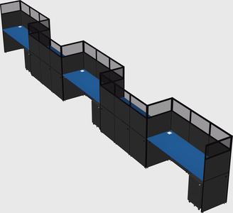 Rectangular cubicles