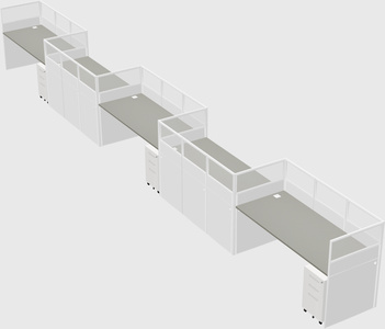 Rectangular cubicles