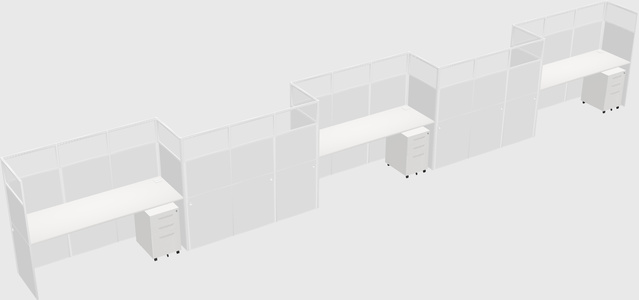 Rectangular cubicles
