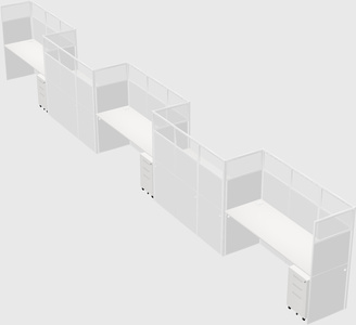 Rectangular cubicles