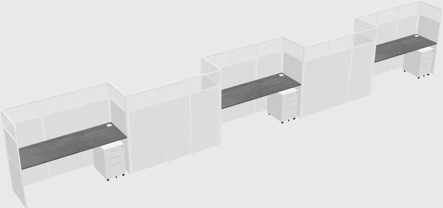 Rectangular cubicles