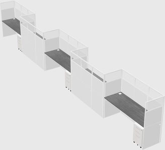 Rectangular cubicles