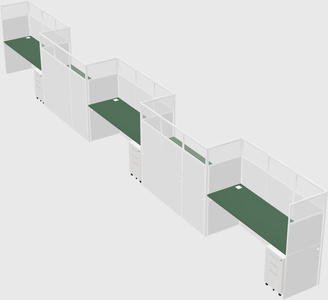 Rectangular cubicles