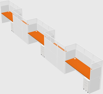 Rectangular cubicles