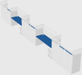 Rectangular cubicles