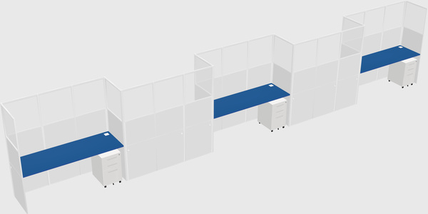 Rectangular cubicles