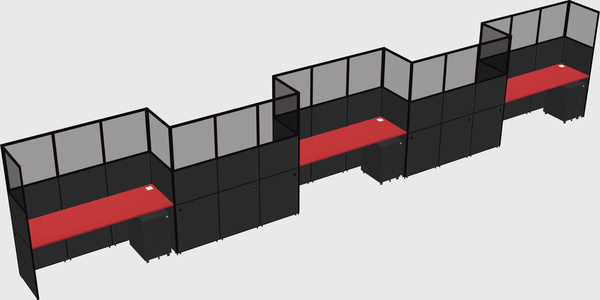Rectangular cubicles