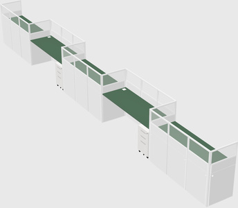 Rectangular cubicles