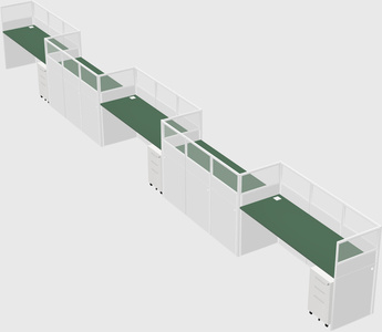 Rectangular cubicles