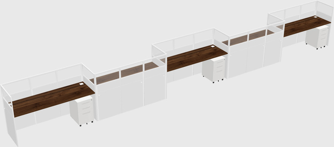 Rectangular cubicles