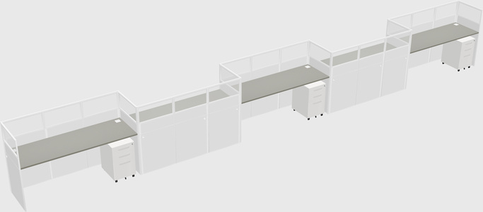 Rectangular cubicles