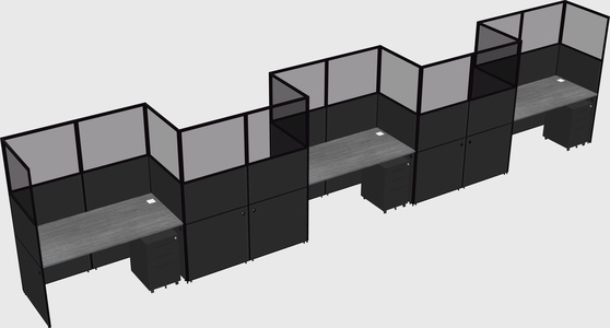 Rectangular cubicles
