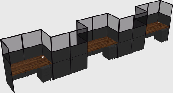 Rectangular cubicles