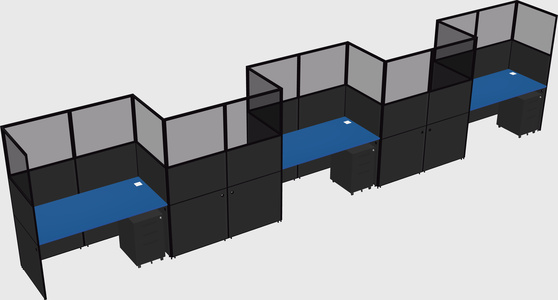 Rectangular cubicles