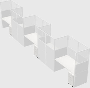 Cabines rectangulaires