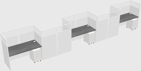 Rectangular cubicles