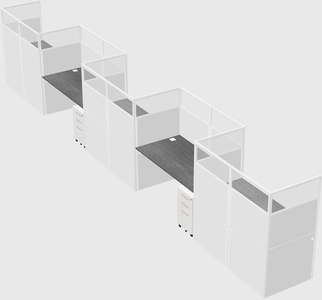 Rectangular cubicles