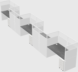 Rectangular cubicles