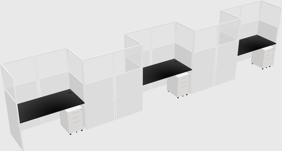 Rectangular cubicles