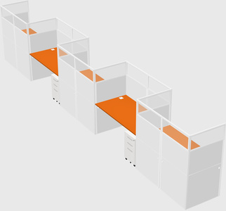 Rectangular cubicles