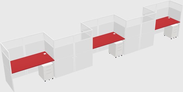 Rectangular cubicles