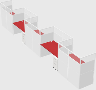 Rectangular cubicles