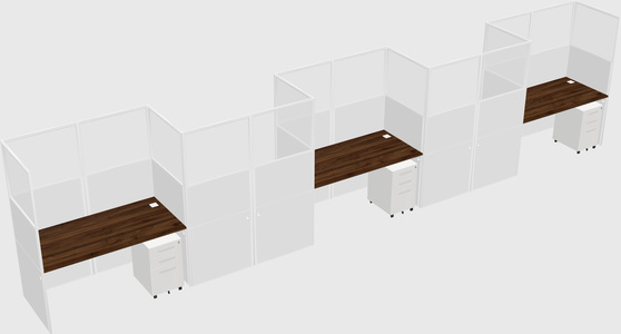 Rectangular cubicles