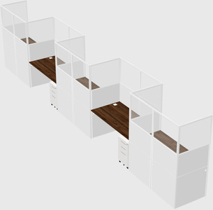 Rectangular cubicles
