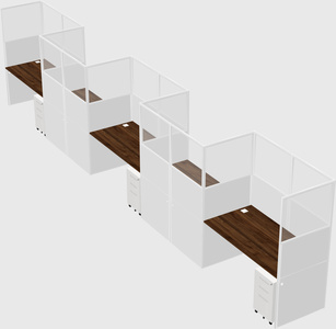 Rectangular cubicles