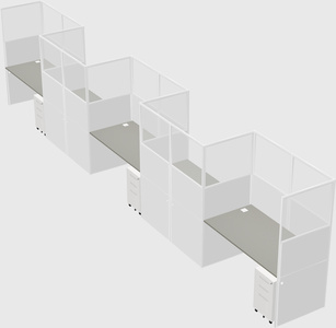 Rectangular cubicles