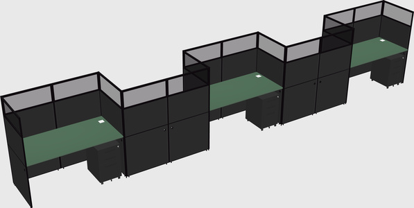 Rectangular cubicles
