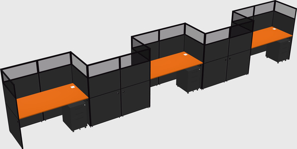 Rectangular cubicles