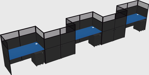 Rectangular cubicles