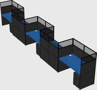 Rectangular cubicles