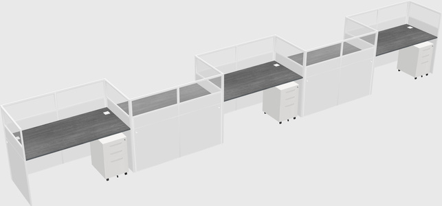Rectangular cubicles